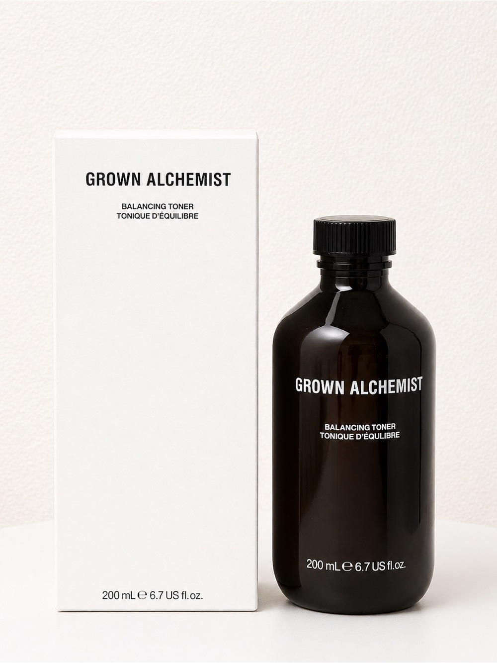 Grown Alchemist Black Bottle with White Box Toner